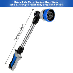Restmo Heavy Duty Metal Hose Wand showing 180° swivel head