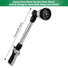 Restmo Heavy Duty Metal Hose Wand showing ergonomic grip and control knob