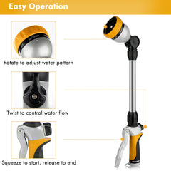 Restmo hose wand showing 180° swivel head
