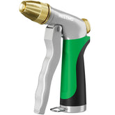 Restmo Metal Water Hose Nozzle front view in green