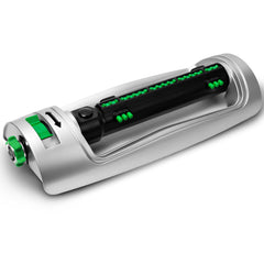 Restmo Oscillating Sprinkler front view with 21 nozzles