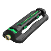 Restmo Turbo Oscillating Sprinkler front view with 19 nozzles