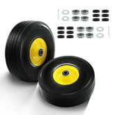 RETOTLA 4.10/3.50-4 flat free tire and wheel set front view