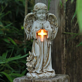 Rezpuao Angel Statue for garden, front view