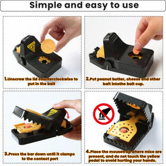 RGBRW Mouse Trap in a garage setting ready for use