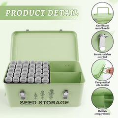 RGJ Metal Seed Storage Organizer handle design