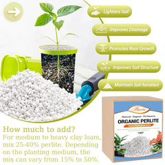 Riare 15QT Organic Perlite in a garden setting