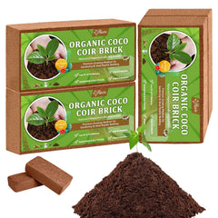 Riare 4 Pack Organic Coco Coir Bricks front view