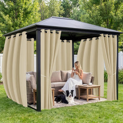 RichSets Outdoor Curtains showing waterproof fabric