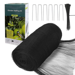 RIFNY Bird Netting 13 x 40 FT black mesh front view