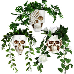 RimCereal Skull Planter - Don't Speak style front view