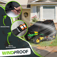 Rimwig Lawn Mower Cover being used on a lawn tractor