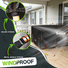 Rimwig Patio Furniture Set Cover in use on outdoor furniture