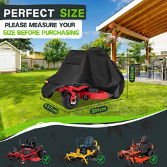Rimwig Zero Turn Mower Cover black with elastic straps