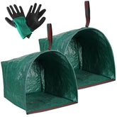 RISETEX 72 Gallon Collapsible Yard Waste Bag in green, front view