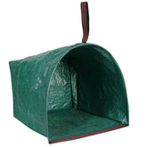 RISETEX Heavy-Duty 72 Gallon Collapsible Yard Waste Bag, Green front view