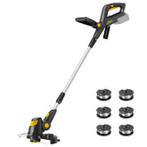 RKBUDOL Brushless Weed Eater front view in yellow