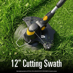 RKBUDOL Weed Eater in action trimming grass