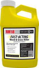 RM18 Fast-Acting Weed Killer 64-ounce yellow bottle front view