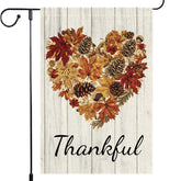 RMXJKIIU Garden Flag 12x18 inch front view with autumn design
