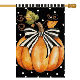 RMXJKIIU Garden Flag 28x40 inch with pumpkin design front view