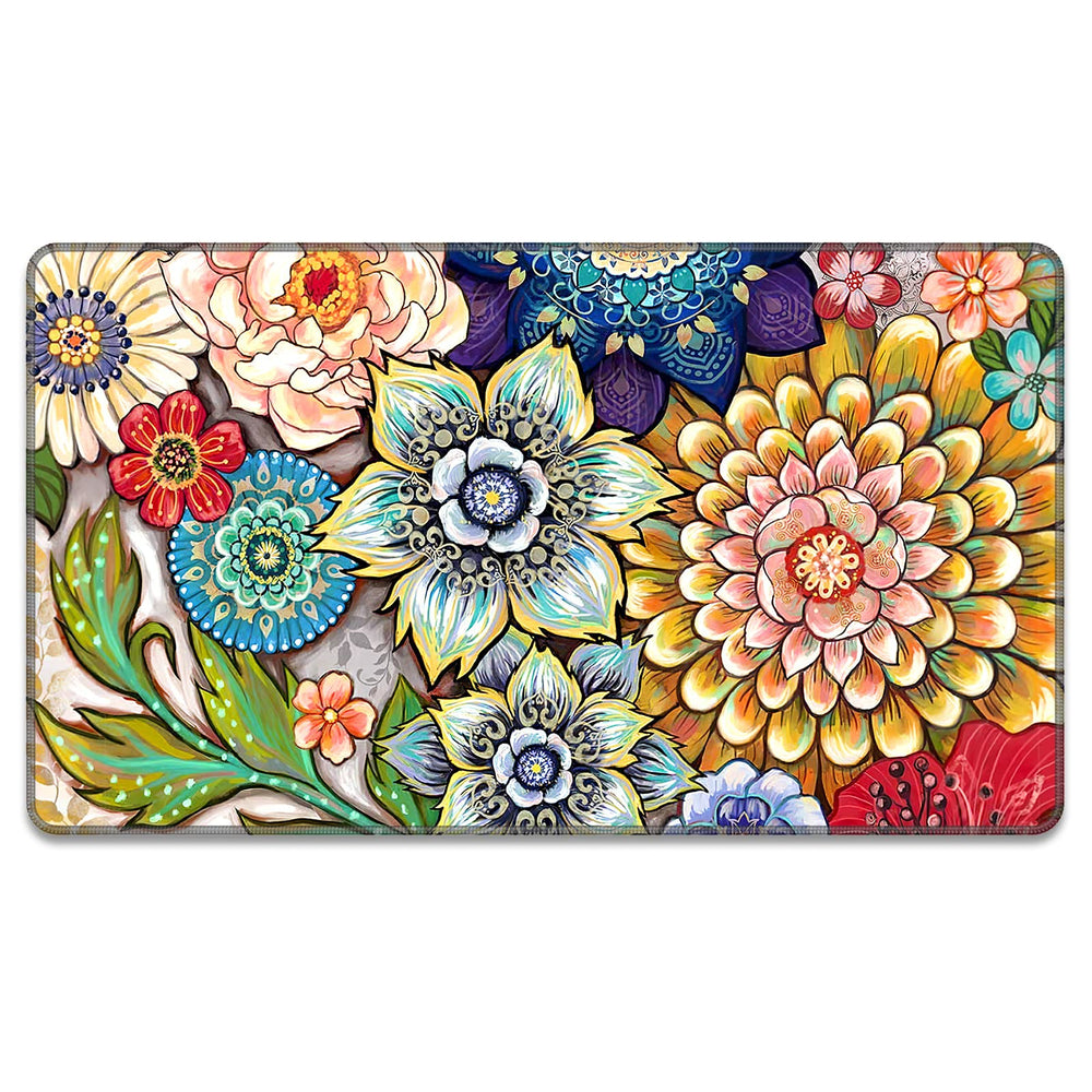 Rnivvi Front Door Mat 30x17 inch colorful mandala design