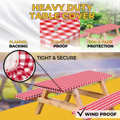 RNOONY Picnic Table Cover Set in carrying bag