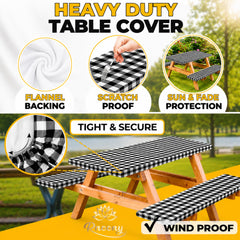 RNOONY table cover 72x30 inches on picnic table