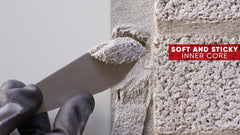 ROBAN BARRIER Rodent Block Compound applied in a hole