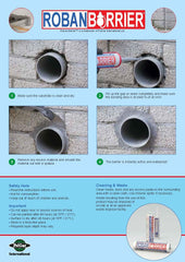 ROBAN BARRIER Rodent Block Compound showing packaging details