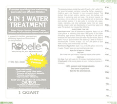 Robelle 4-Pack Pool Clarifier application instructions