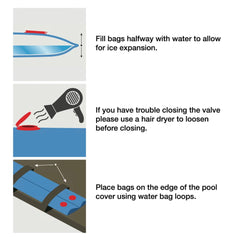 Robelle pool cover weights in packaging