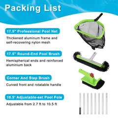 Robust aluminum pool net with widened edge