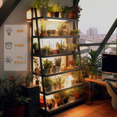 Rocoking grow light panel installation with cable ties