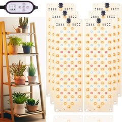 Rocoking grow light panel set with 6 ultra-thin LED lights