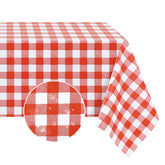 Romanstile Rectangle Vinyl Tablecloth Red and White front view