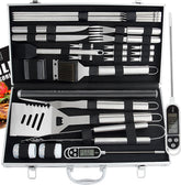 ROMANTICIST 28pcs BBQ Accessories Set with aluminum case
