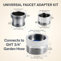 ROOGSIH Faucet Adapter with extended threaded stem design