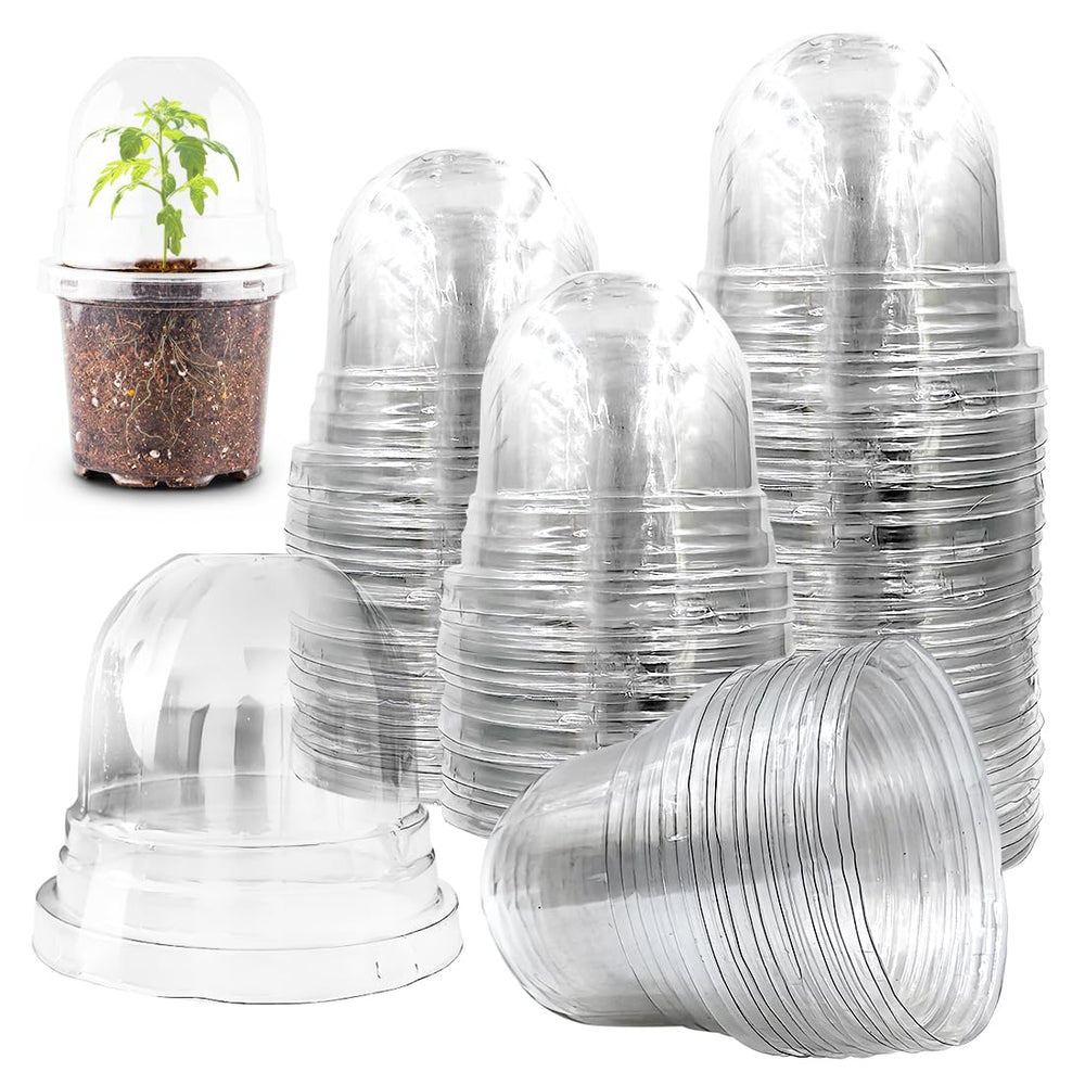 RooTrimmer humidity dome for 4 inch pots, clear plastic design