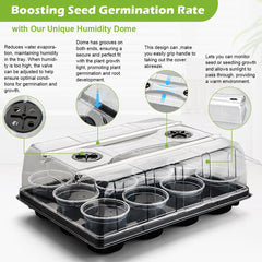 RooTrimmer humidity dome for optimal seedling growth