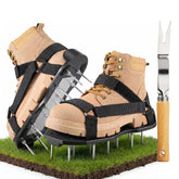 rosgel Lawn Aerator Shoes side view with 26 spikes