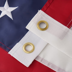 ROTERDON American flag 4x6 ft hanging on a flagpole
