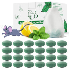 ROTIAH Pest Rodent Repellent 24 Pack Peppermint Oil tablets front view