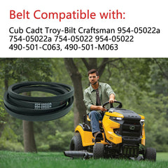 RTPOWER Mower Deck Belt 954-05022A installed on mower