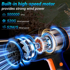RTWDKFQ Leaf Blower front view showing motor and design
