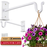 RTZEN Heavy Duty Wall Bracket Hook in white, front view