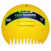 Rugg Leaf Scoops front view in yellow plastic