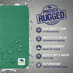 RUGGED RHINO Extra Thick Foam Kneeling Pad side view showing thickness