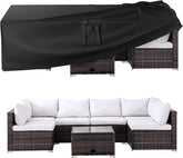 Ruimoy Patio Furniture Cover black model front view