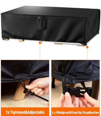 Ruimoy Patio Furniture Cover with click-close straps